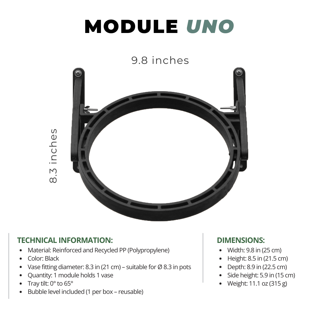 GreenUp Vertical Garden – Single Pot Modules (🧩20 modules · 🪴1 pot per module · 🌱Supports 20 plants)