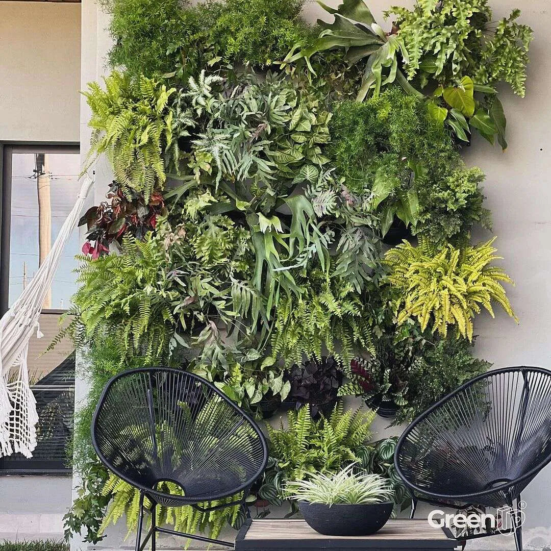 GreenUp Vertical Garden – Duo Pot Modules (🧩10 modules · 2 pots per module ·🌱 Supports 20 plants)