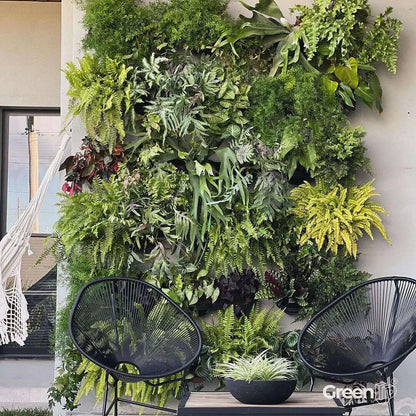 GreenUp Vertical Garden – Duo Pot Modules (🧩10 modules · 2 pots per module ·🌱 Supports 20 plants)